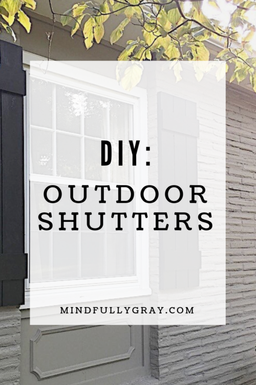 DIY: Outdoor Shutters