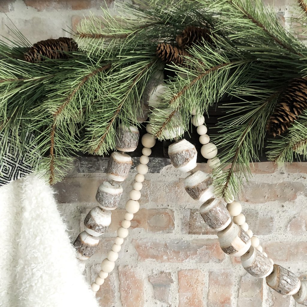 Christmas Mantle: Decorating Around a TV • Mindfully Gray