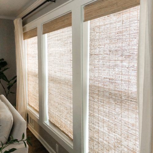 Bamboo shades wood woven window shades select blinds