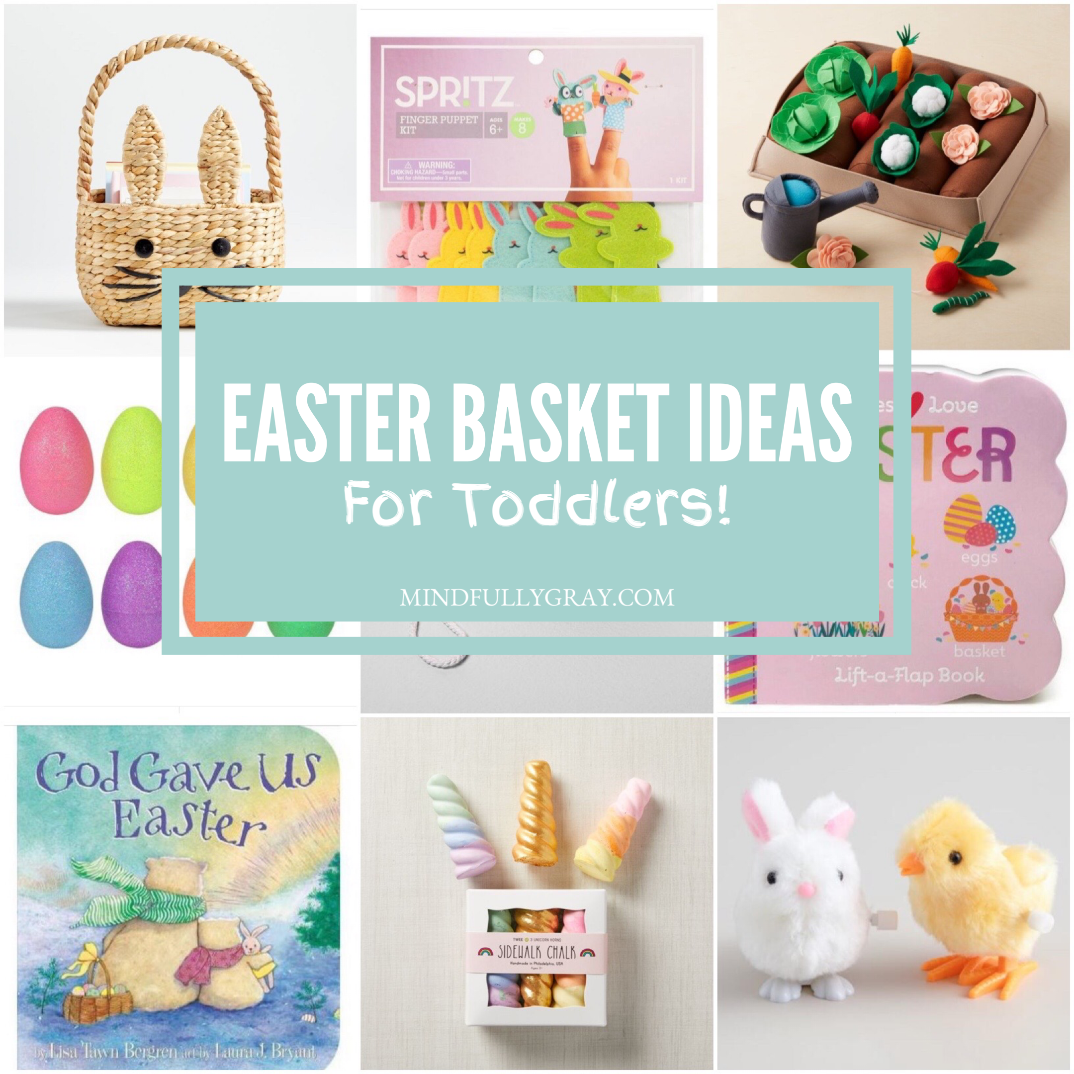 Easter basket gift ideas toddlers Easter basket egg filler
